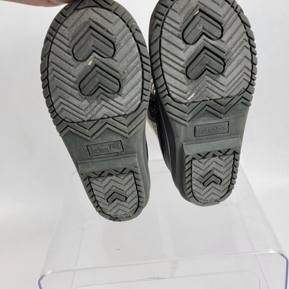 London Fog Collection Grey and Pink Toddler Girls Winter Snow Boots Sz 11 - Picture 9 of 9